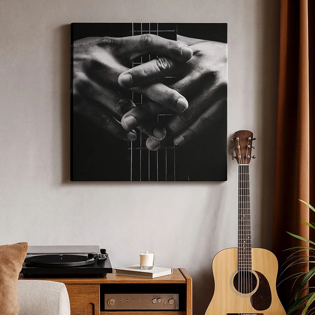 Obraz na płótnie - Modlitwa artysty - 30x30 cm