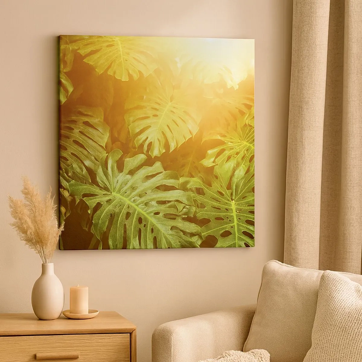 Obraz na płótnie - W zieloność wstąpić… - 30x30 cm