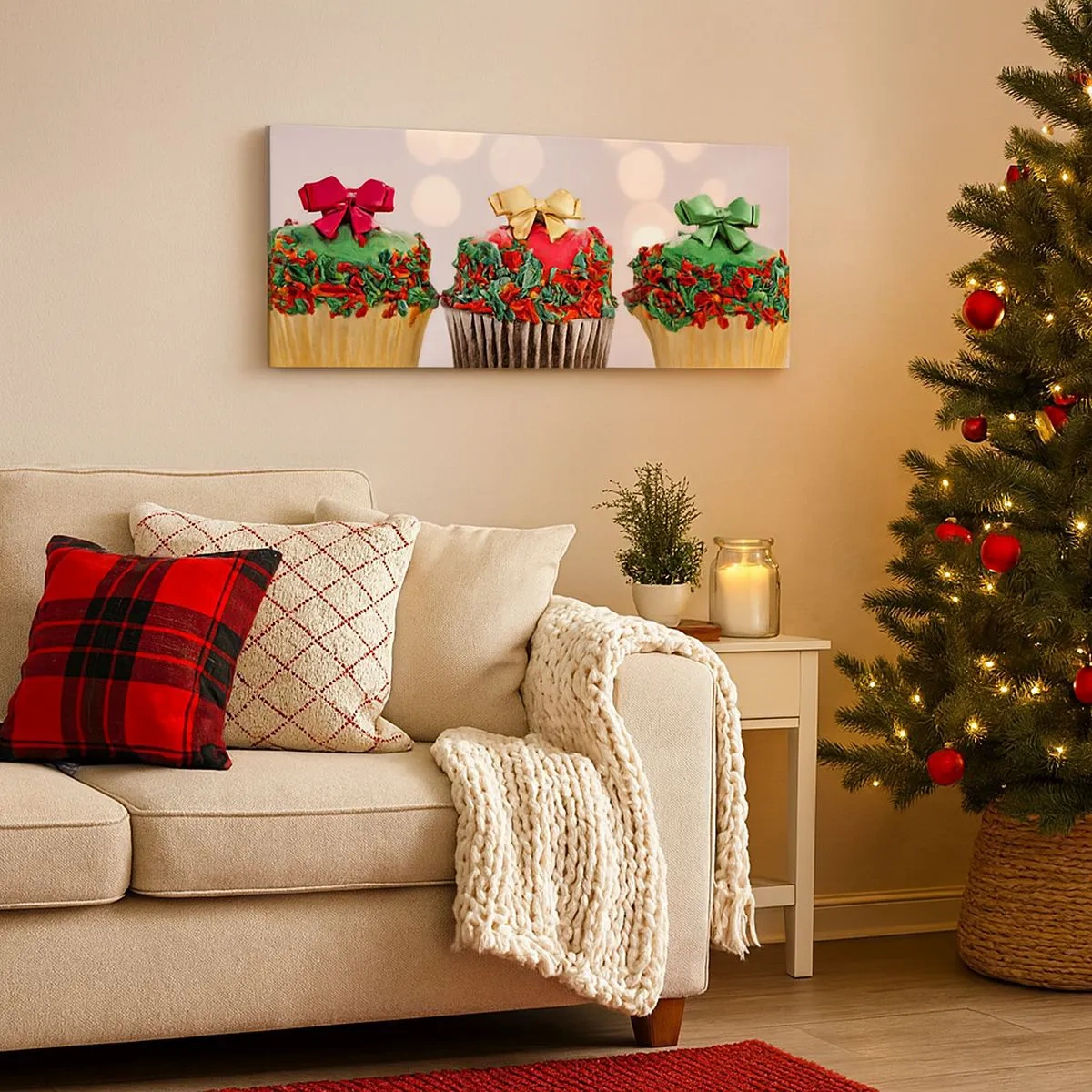 Obraz na płótnie - Słodyczy po kokardę - 100x40 cm