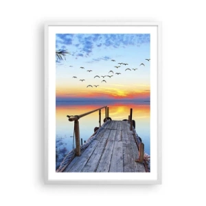 Plakat w białej ramie - Pora wracać… - 50x70 cm
