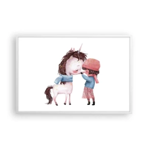 Plakat w białej ramie - Zimowa opowieść - 91x61 cm