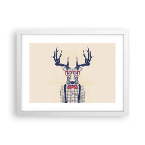 Plakat w białej ramie - Zabawna ekstrawagancja - 40x30 cm