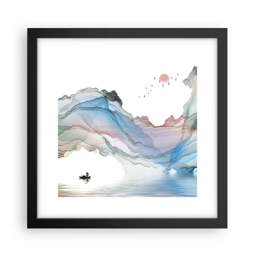 Plakat w czarnej ramie - Ku kryształowym górom - 30x30 cm