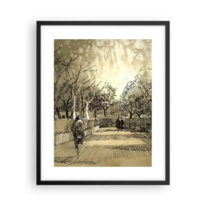 Plakat w czarnej ramie - Piórkiem zatrzymana chwila - 40x50 cm