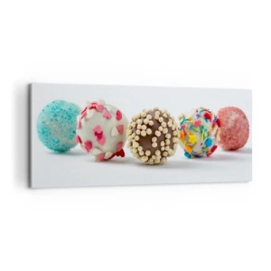 Obraz na płótnie - Życie może być słodkie - 100x40 cm