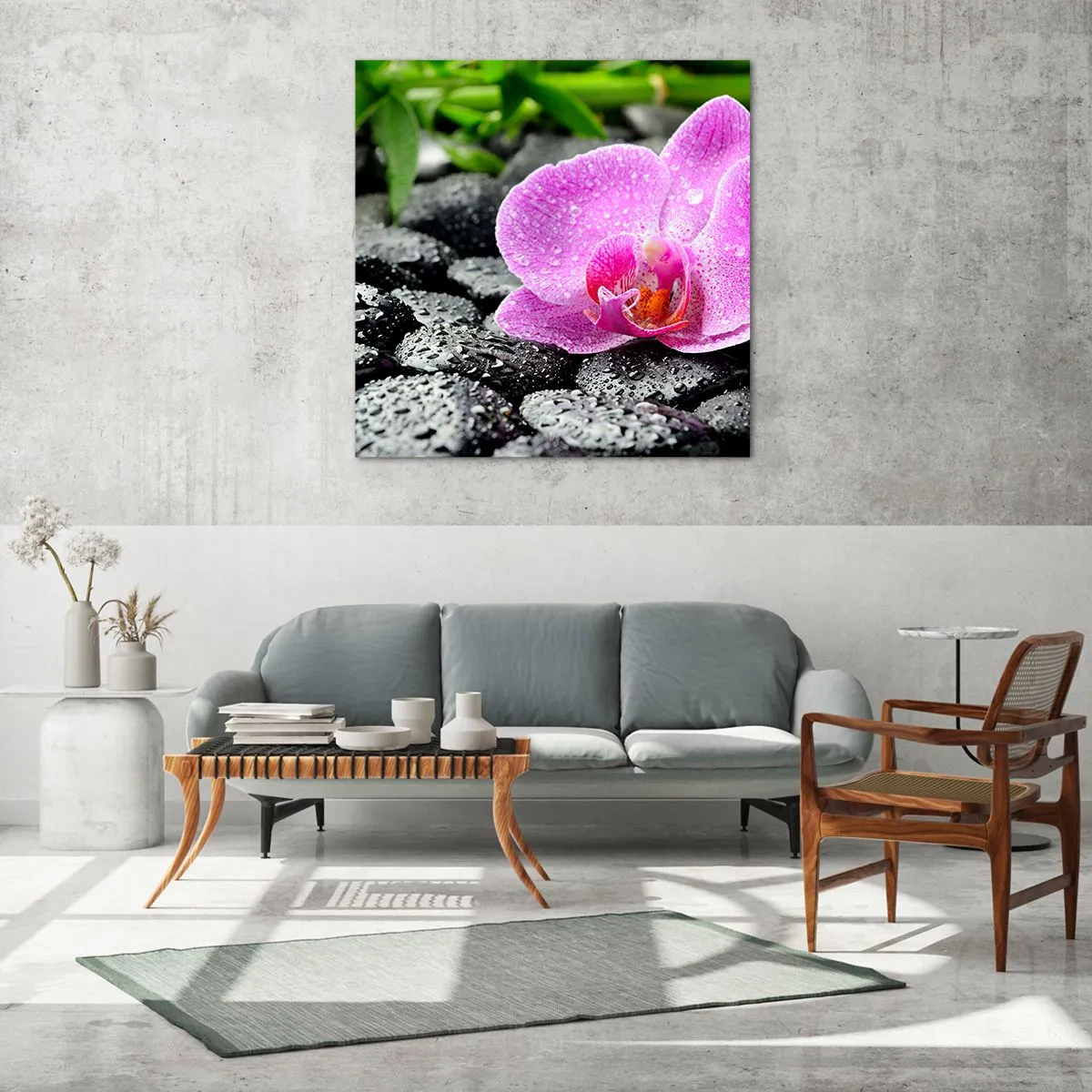 Obraz na szkle - Jak otwarte serce - 70x70 cm