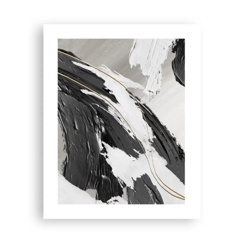 Plakat - Abstrakcja z rozmachem - 40x50 cm