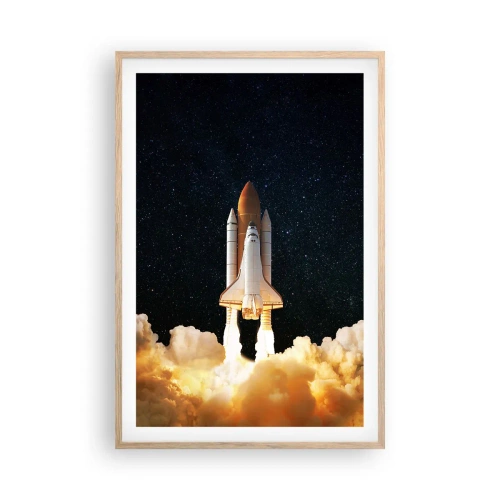 Plakat w ramie jasny dąb - Ad astra! - 61x91 cm