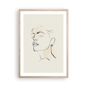 Plakat w ramie jasny dąb - Dumne spojrzenie - 50x70 cm