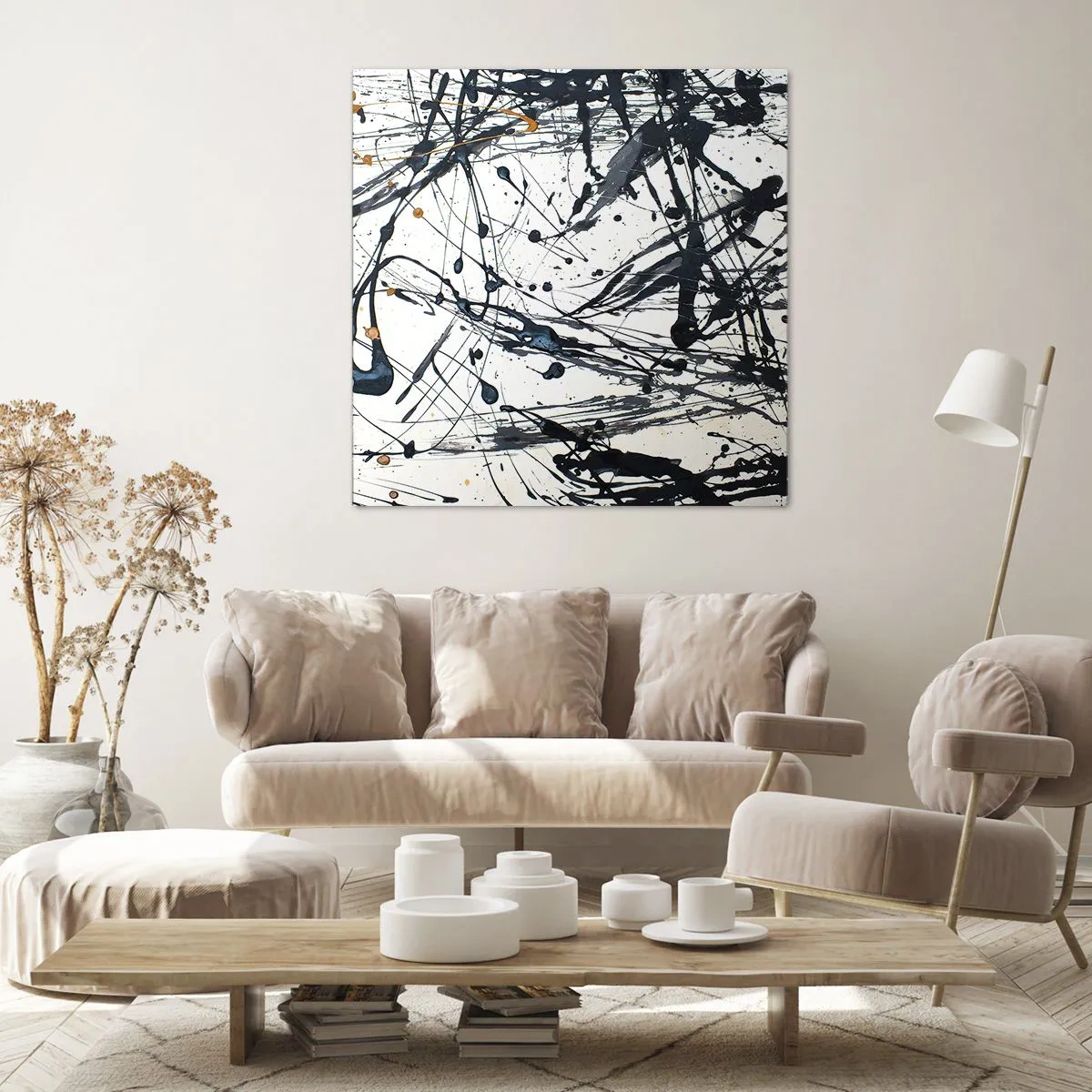 Obraz na płótnie - Abstrakcja ekspresjonistyczna - 60x60 cm