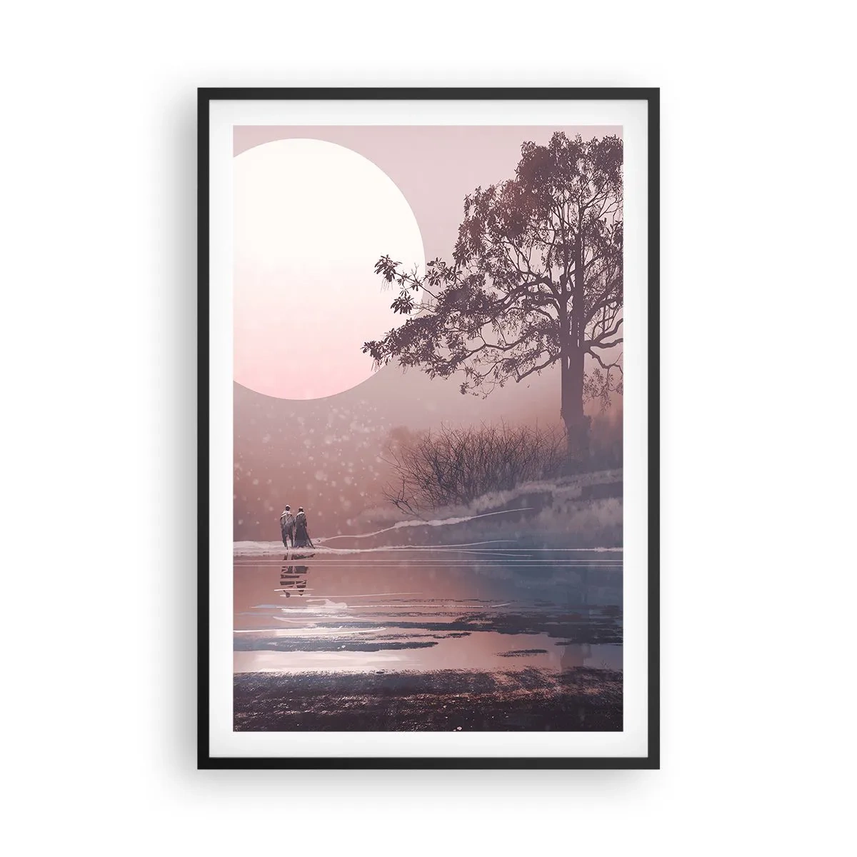 Plakat w czarnej ramie - Nocne dziwy - 61x91 cm