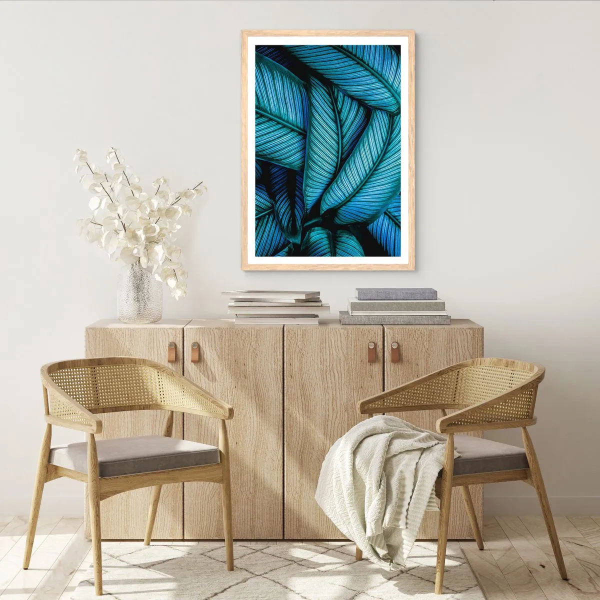 Plakat w ramie jasny dąb - Linie życia - 50x70 cm