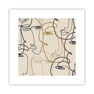 Plakat - Portret zwielokrotniony - 30x30 cm