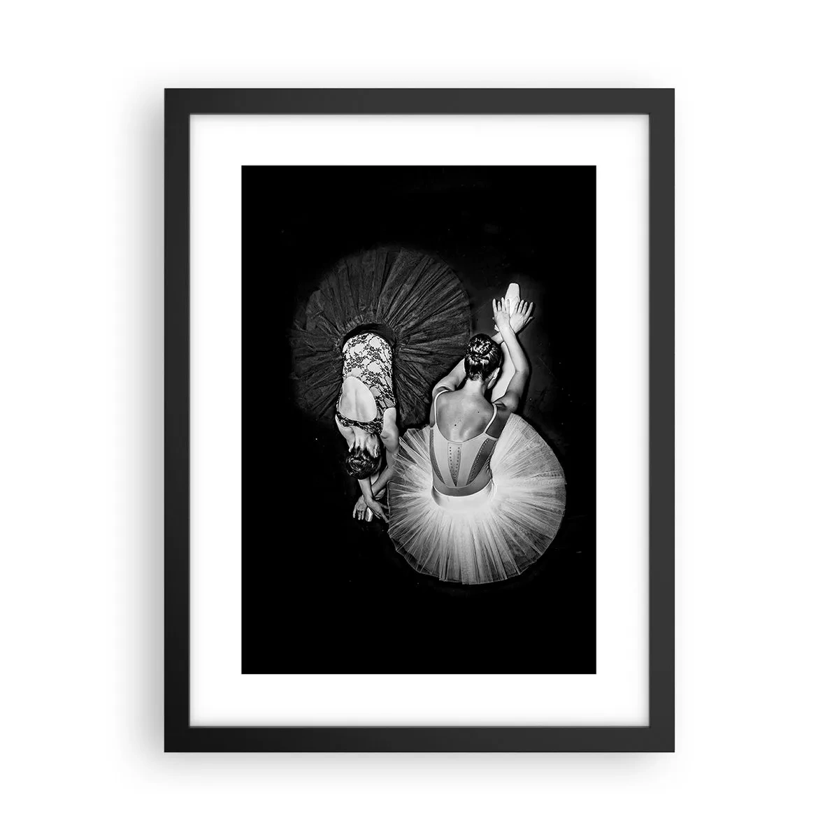 Plakat w czarnej ramie - Jin i jang – idealna równowaga - 30x40 cm