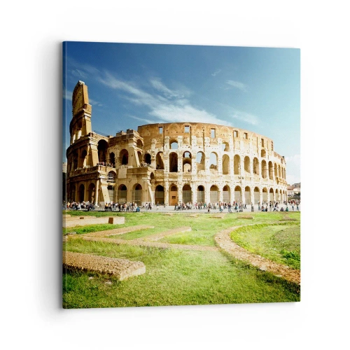 Obraz na płótnie - Jeszcze słychać szczęk broni - 70x70 cm