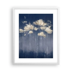 Plakat w białej ramie - Jak płatki na wietrze - 40x50 cm