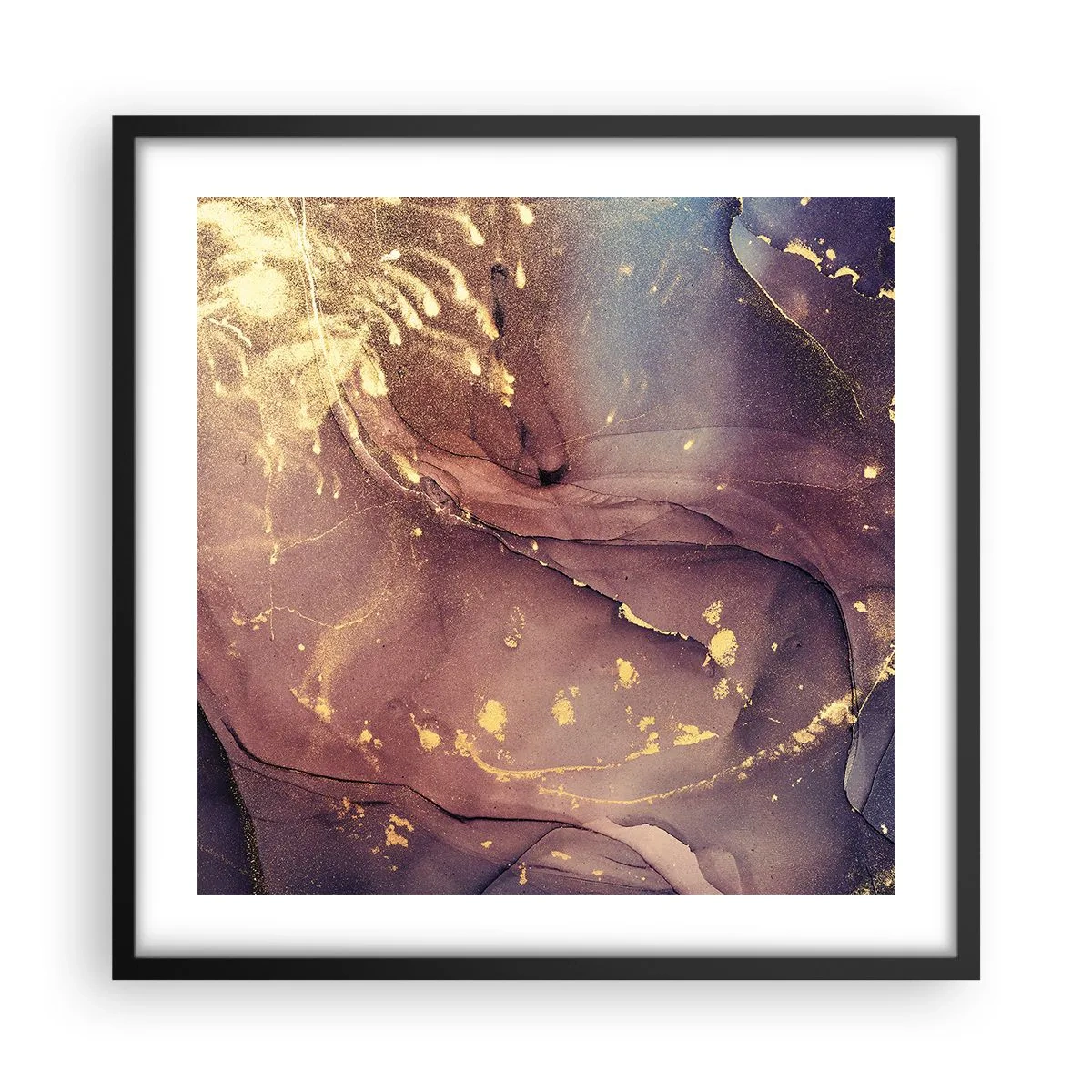 Plakat w czarnej ramie - Materia i duch - 50x50 cm