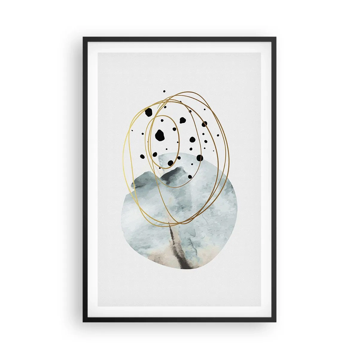 Plakat w czarnej ramie - W objęciach przestrzeni - 61x91 cm