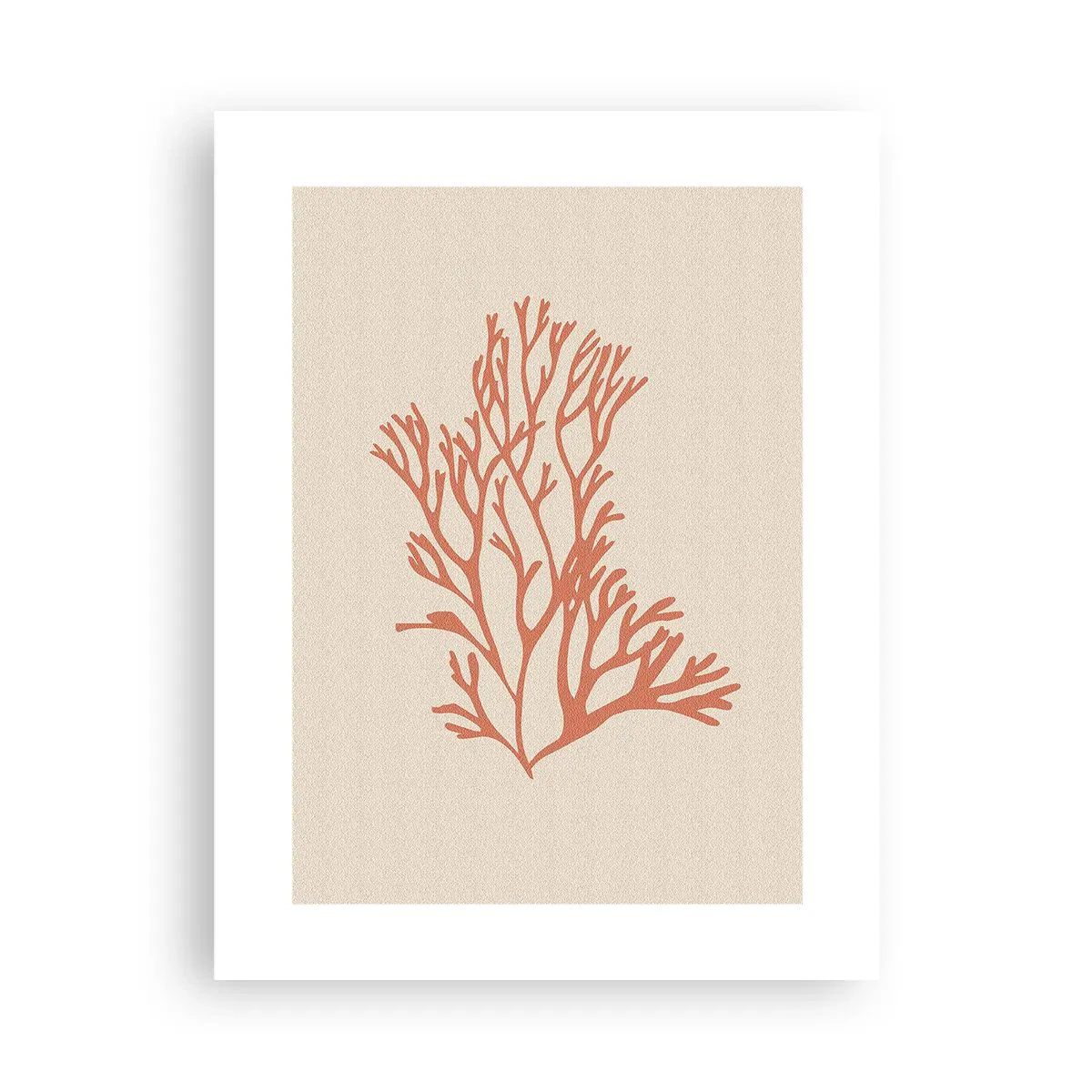 Plakat - Koralowy filigran - 30x40 cm