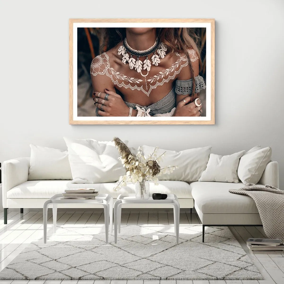 Plakat w ramie jasny dąb - Talizmany, rytuały kobiecości - 50x40 cm