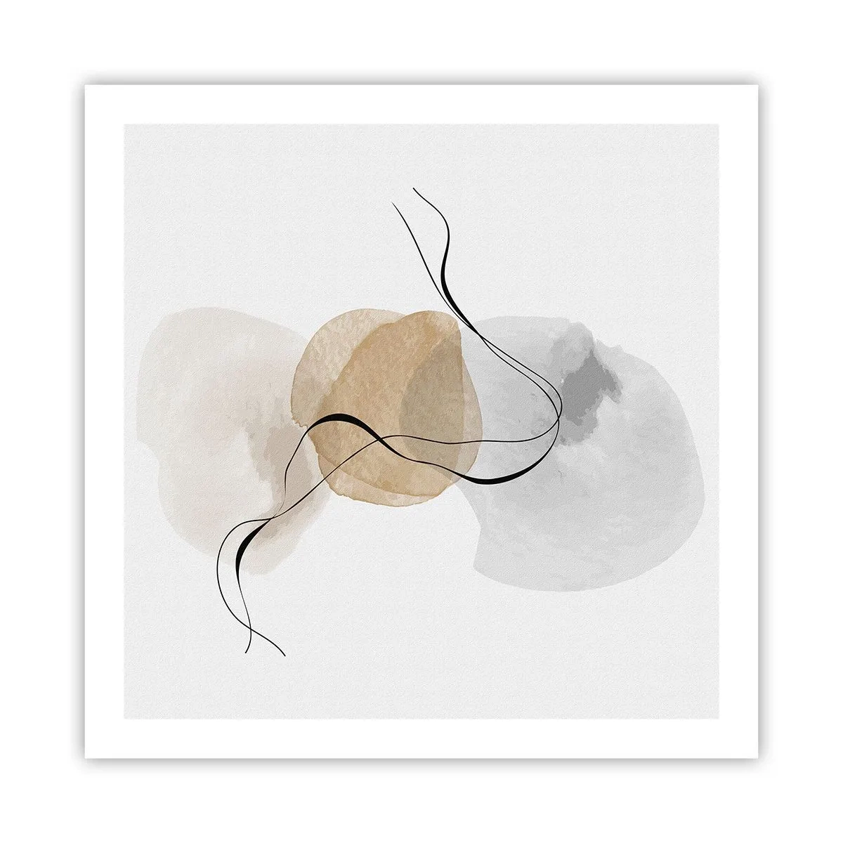 Plakat - Powietrzne paciorki - 60x60 cm