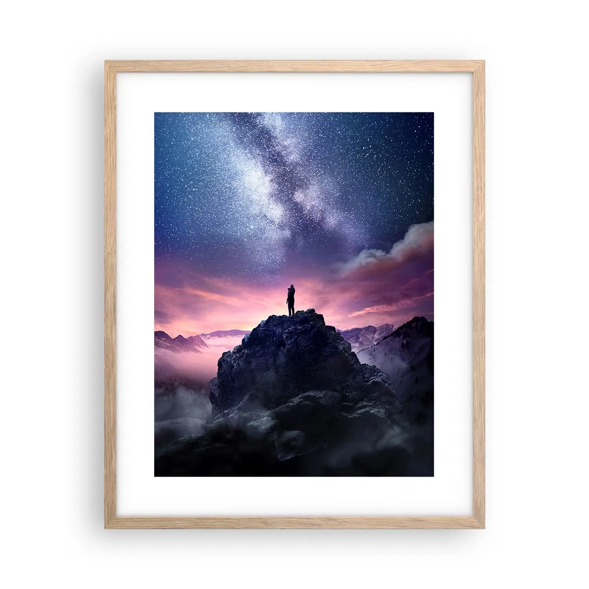Plakat w ramie jasny dąb - I poczuł życie - 40x50 cm