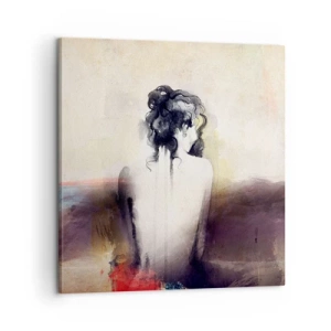 Obraz na płótnie - Łagodne linie, owalne kształty - 60x60 cm