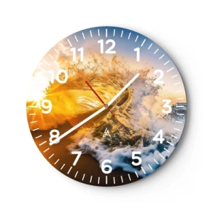 Zegar ścienny - Zabawa na piasku - 40x40 cm