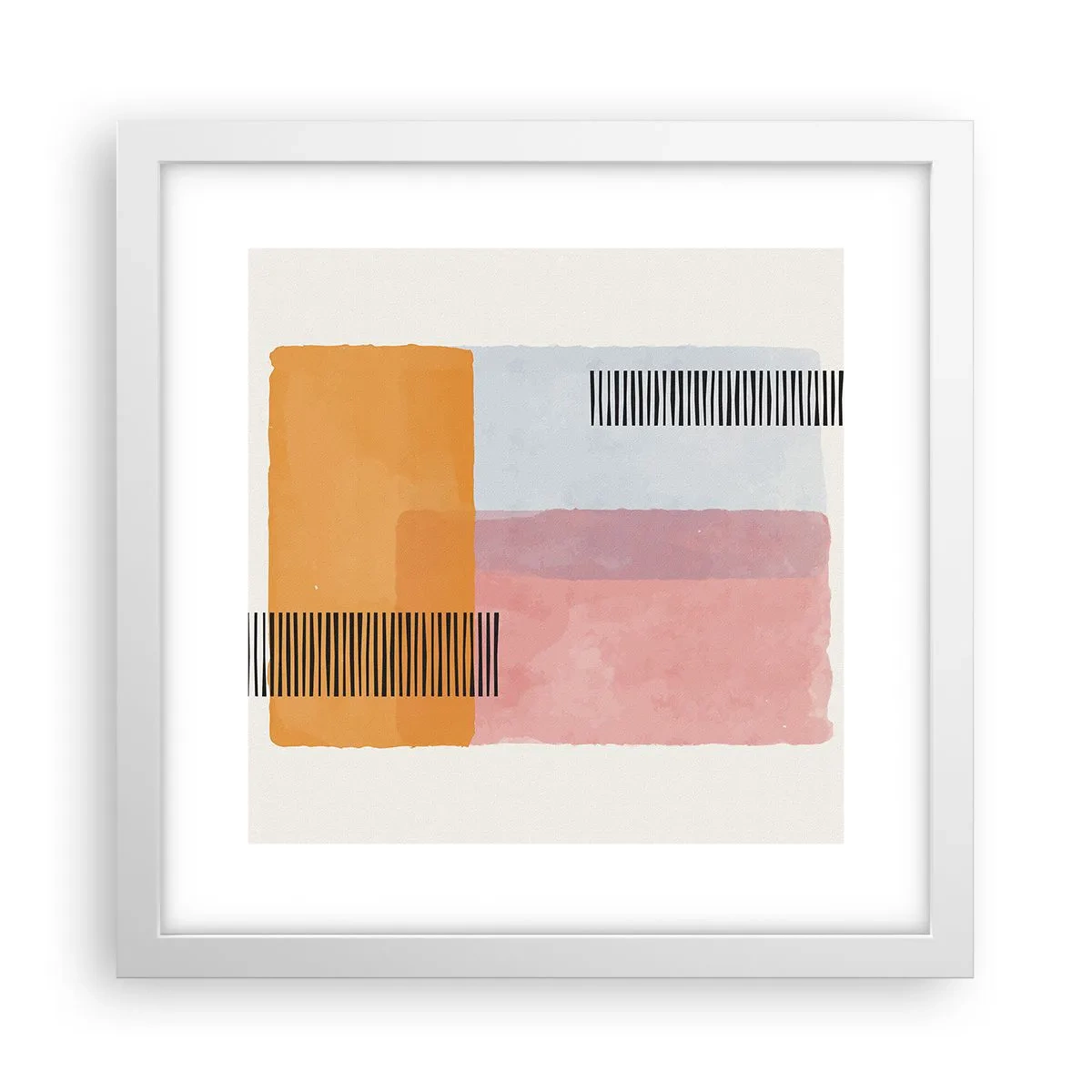 Plakat w białej ramie - Z kąta w kąt - 30x30 cm