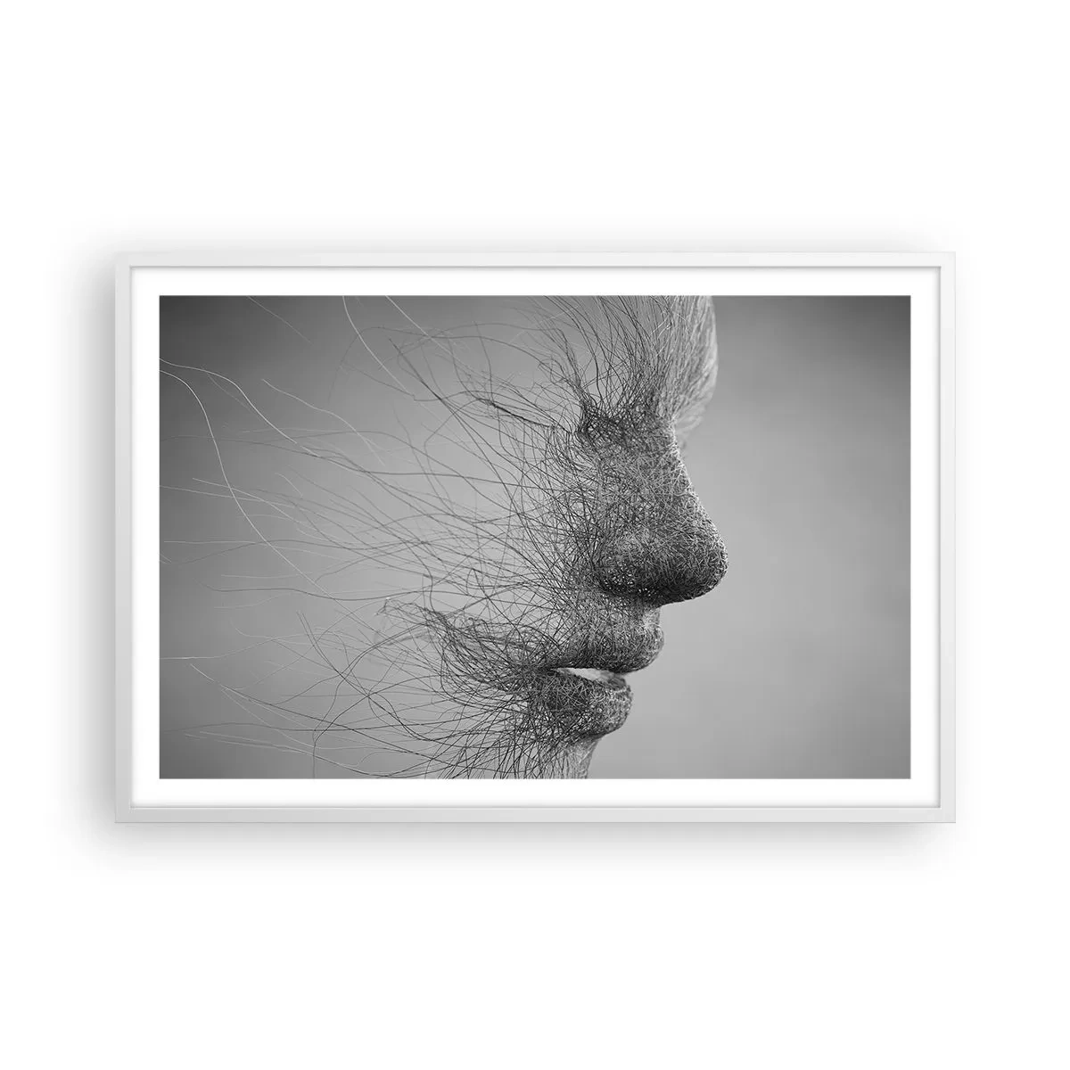 Plakat w białej ramie - Duch wiatru - 91x61 cm