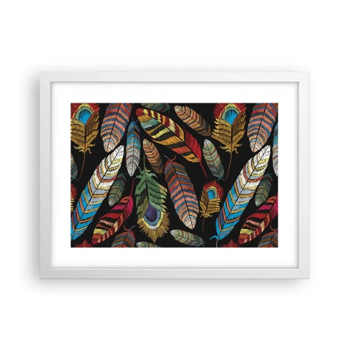 Plakat w białej ramie - Ptasi karnawał - 40x30 cm