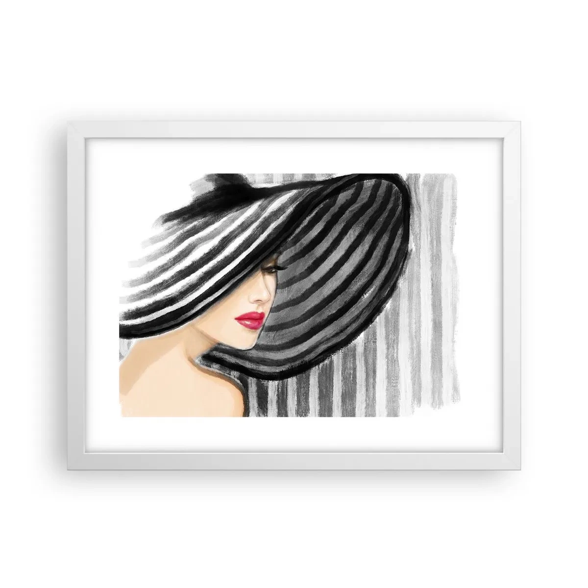 Plakat w białej ramie - Gdzie ciebie szukać? - 40x30 cm