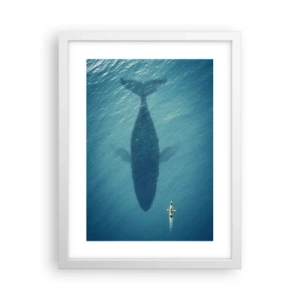 Plakat w białej ramie - Spotkanie na oceanie - 30x40 cm