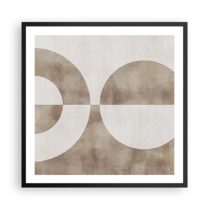 Plakat w czarnej ramie - Podobieństwa i różnice - 60x60 cm