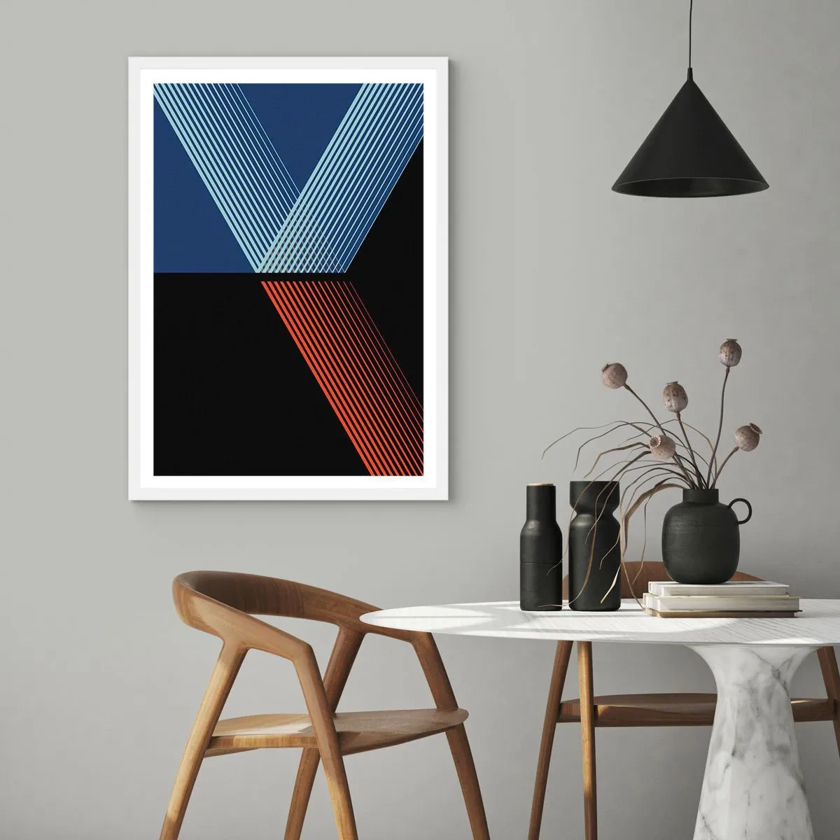 Plakat w białej ramie - Prosta historia - 30x40 cm