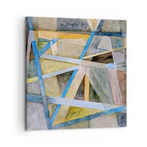 Obraz na płótnie - Na wprost czy na skos? - 60x60 cm