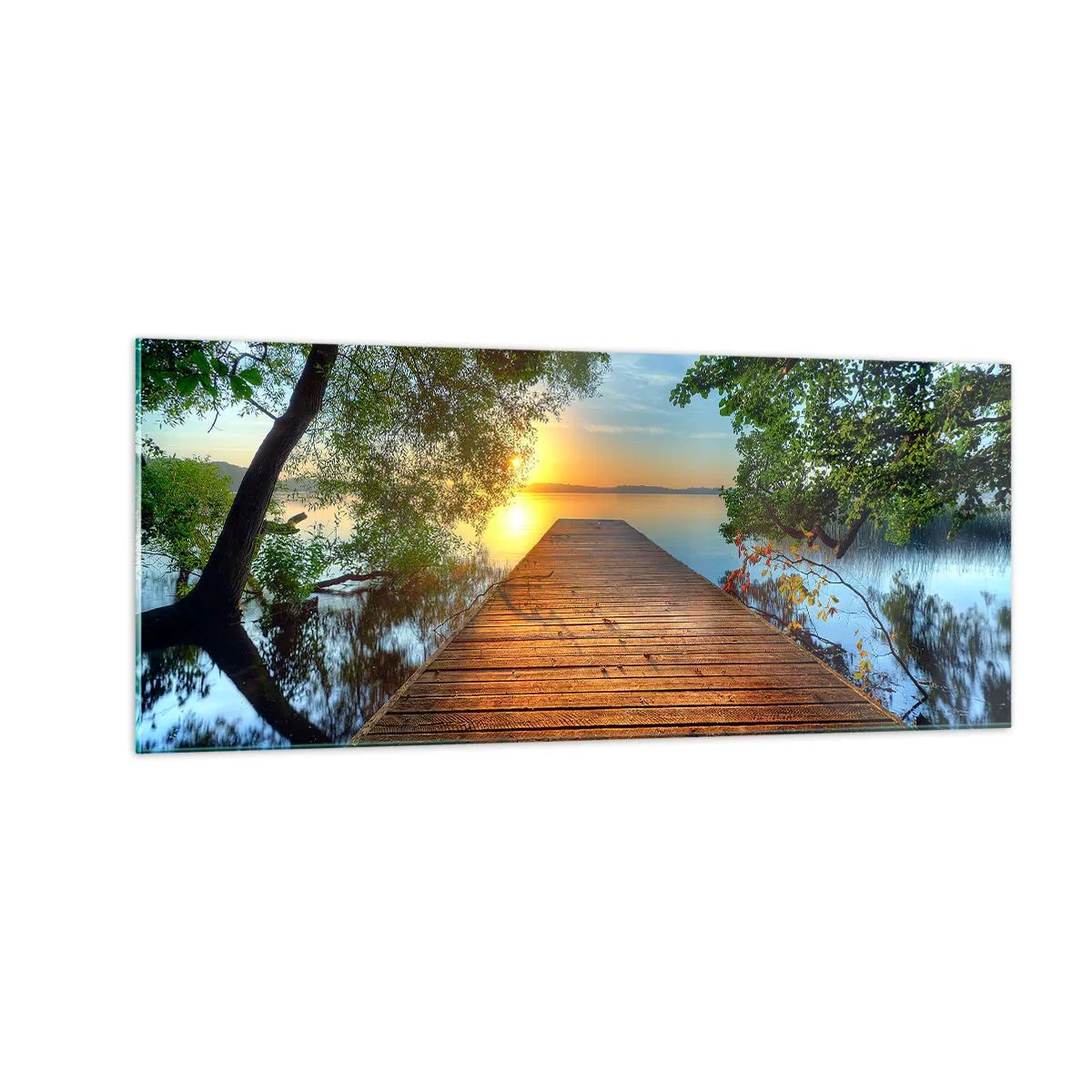 Obraz na szkle - Nie śpiesz się, usiądź - 100x40 cm