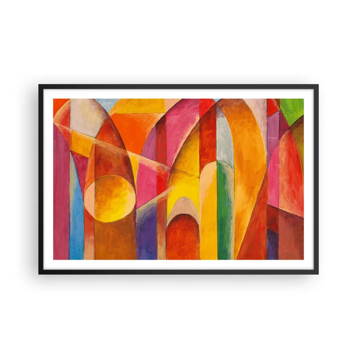 Plakat w czarnej ramie - Katedra słońca - 91x61 cm