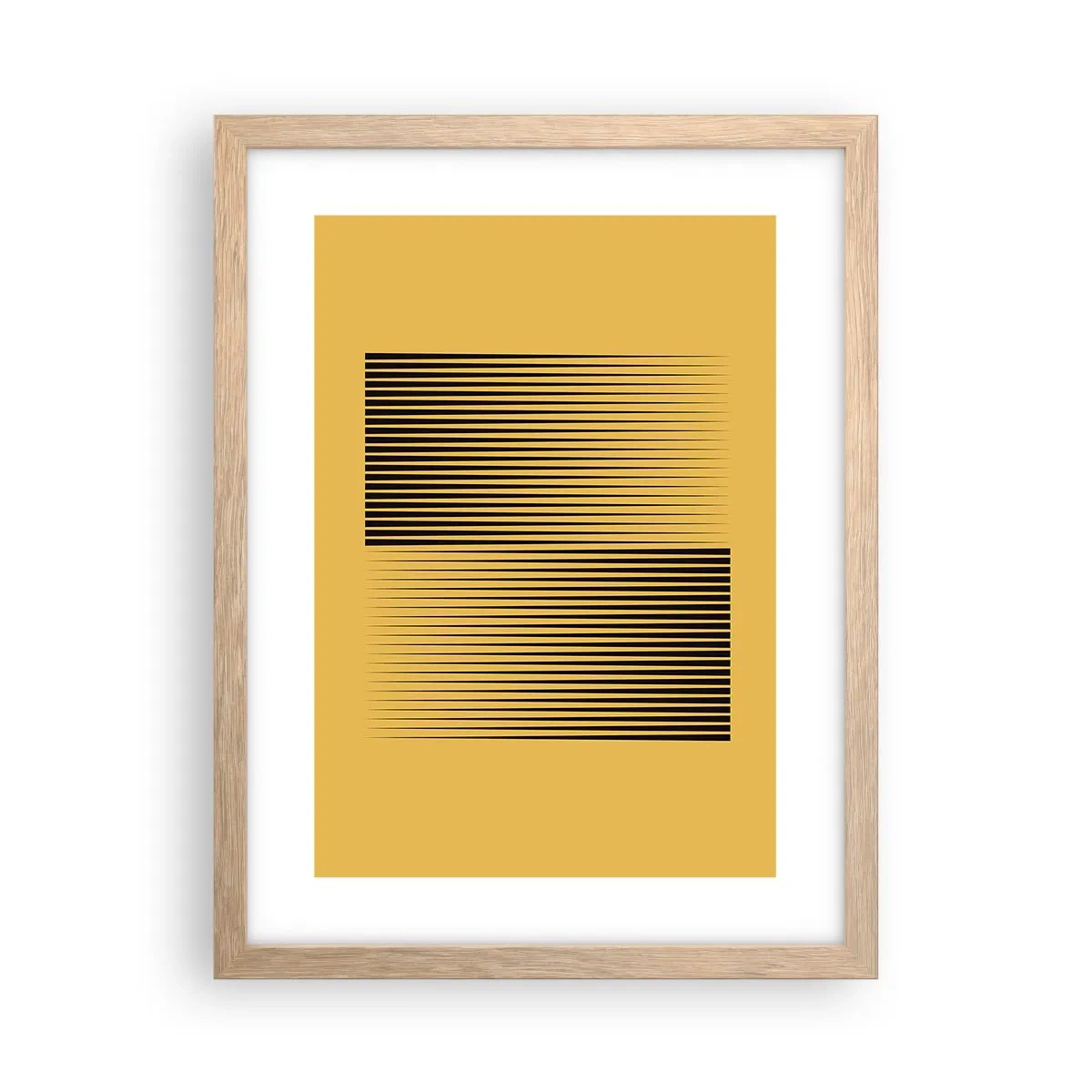 Plakat w ramie jasny dąb - Kwadratura przeciwieństw - 30x40 cm