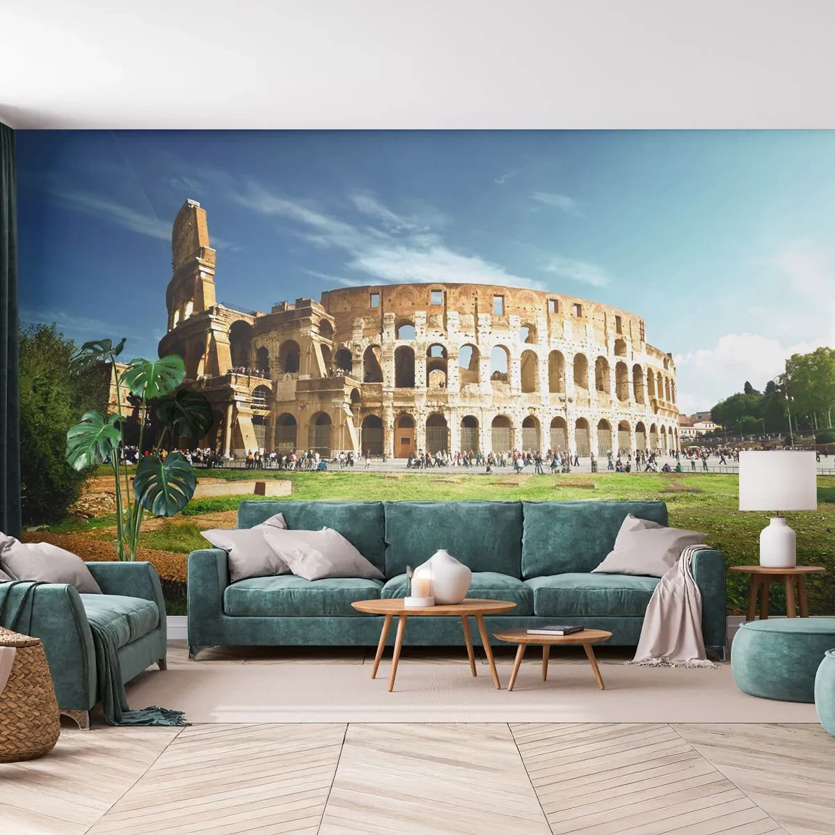 Fototapeta Standard Eco - Jeszcze słychać szczęk broni - Koloseum, Rzym, Architektura - 200x140 cm