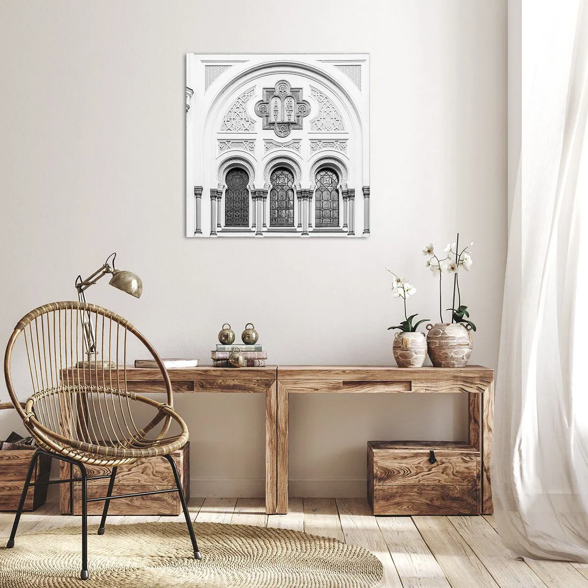 Obraz na płótnie - Na pograniczu kultur - 60x60 cm