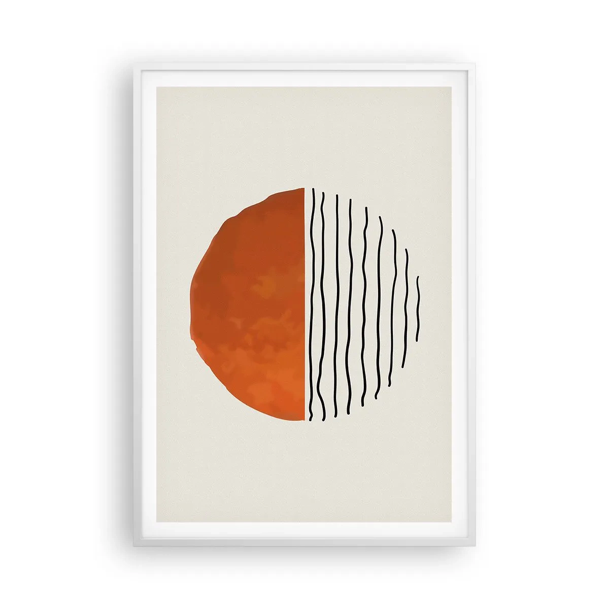 Plakat w białej ramie - W japońskim klimacie - 70x100 cm