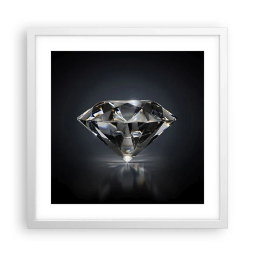 Plakat w białej ramie - Best girls friend - 40x40 cm