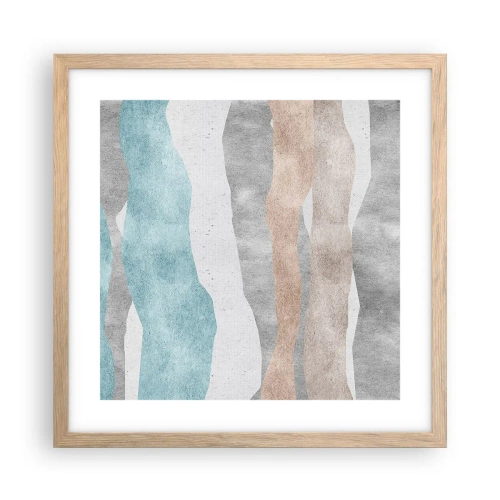 Plakat w ramie jasny dąb - Studium bliskości - 40x40 cm