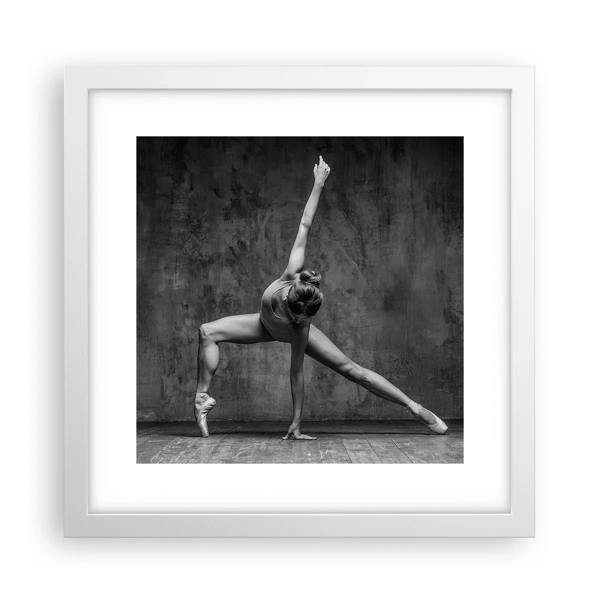 Plakat w białej ramie - Ideał równowagi - 30x30 cm