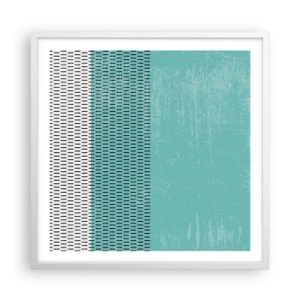 Plakat w białej ramie - Kompozycja zrównoważona - 60x60 cm
