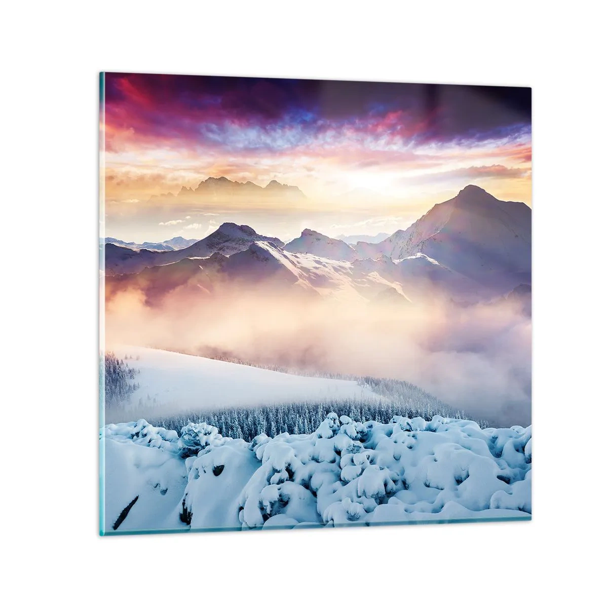 Obraz na szkle - Siła i czystość natury - 40x40 cm