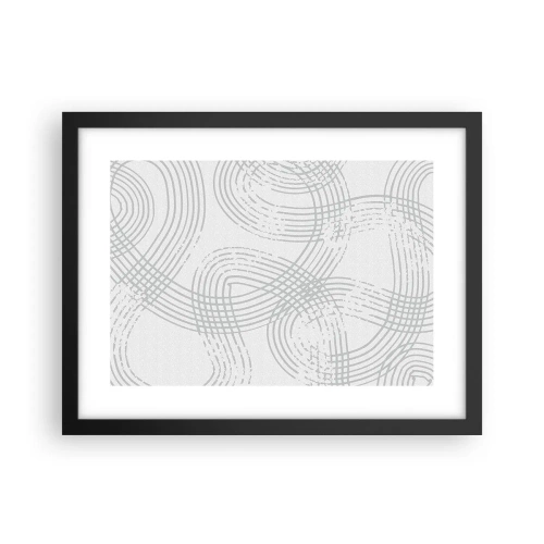 Plakat w czarnej ramie - Nie ma prostej drogi - 40x30 cm