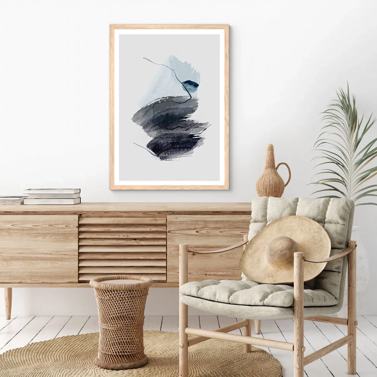 Plakat w ramie jasny dąb - Intensywność i ruch - 30x40 cm