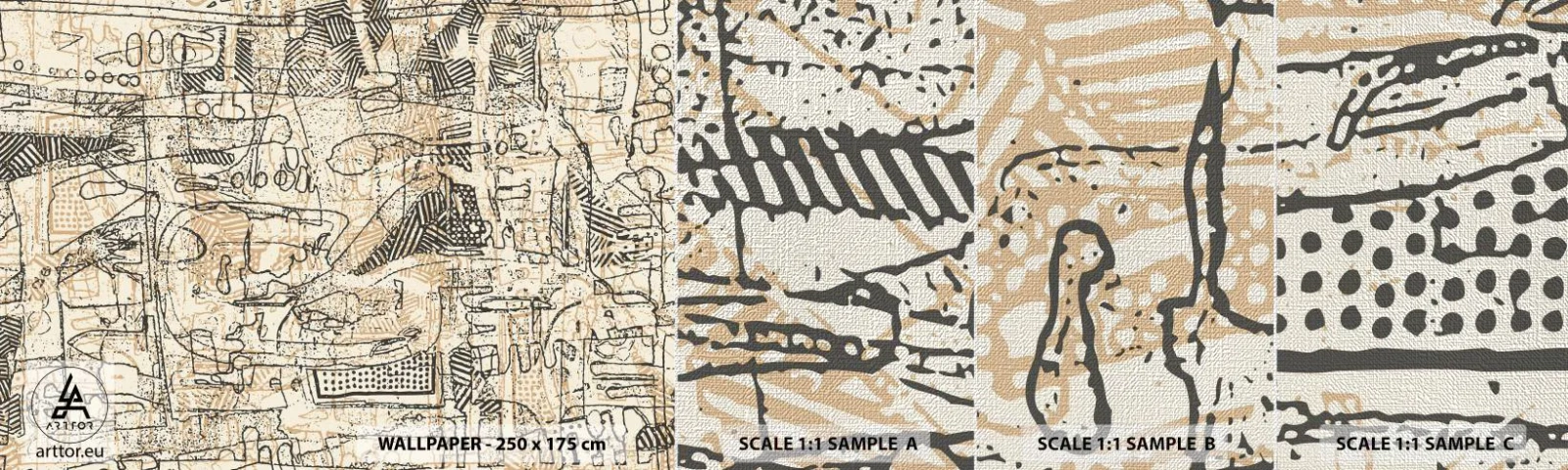 Fototapeta Próbka Premium Canvas - Czeka na rozszyfrowanie - Grafika, Sztuka, Abstrakcja - 100x30 cm